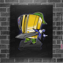 Load image into Gallery viewer, Shirts Posters / 4&quot;x6&quot; / Black 8-Bit Hero
