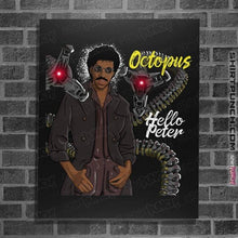 Load image into Gallery viewer, Secret_Shirts Posters / 4&quot;x6&quot; / Black Octopus Hello
