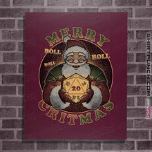 Load image into Gallery viewer, Daily_Deal_Shirts Posters / 4&quot;x6&quot; / Maroon Merry Critmas

