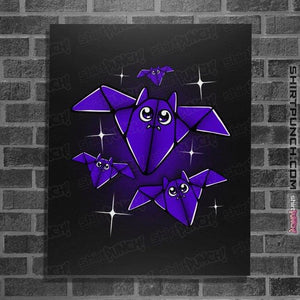 Shirts Posters / 4"x6" / Black Origami Bats