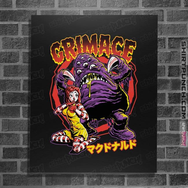 Secret_Shirts Posters / 4"x6" / Black Grimace!!