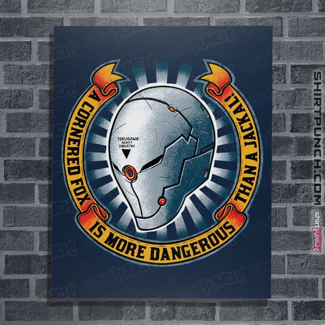 Secret_Shirts Posters / 4"x6" / Navy A Cornered Fox