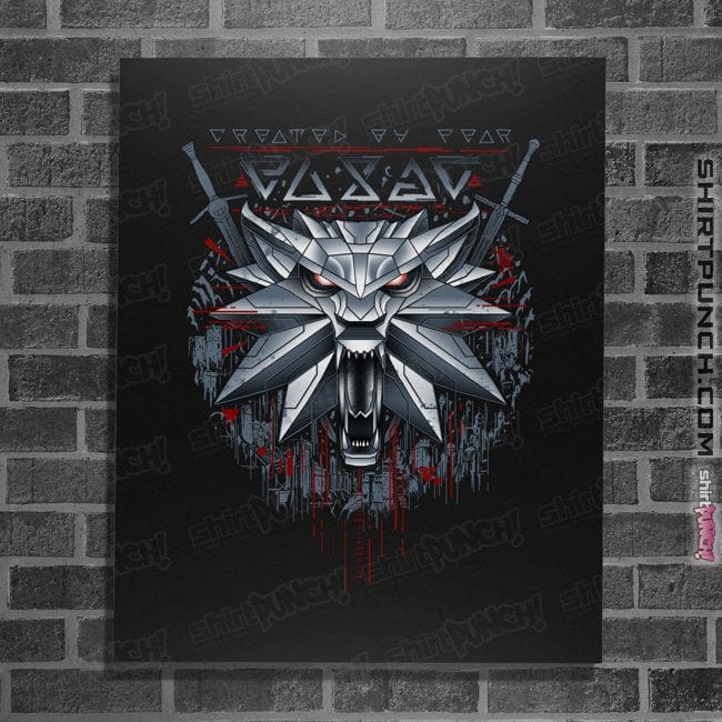 Daily_Deal_Shirts Posters / 4"x6" / Black The White Wolf