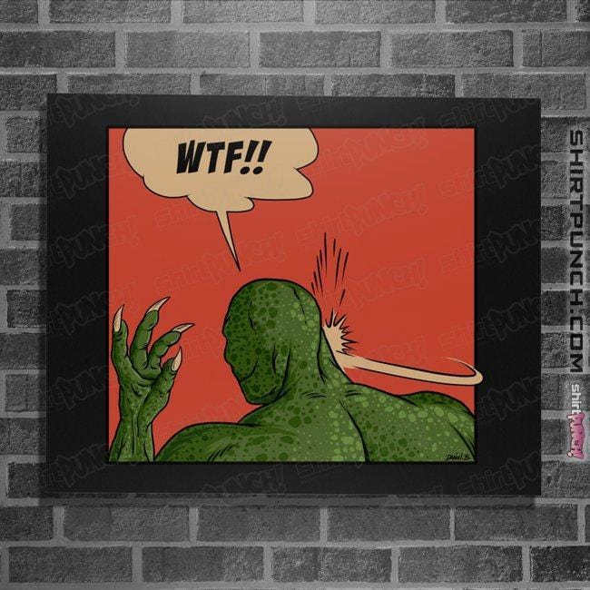Secret_Shirts Posters / 4"x6" / Black Lizard Slap