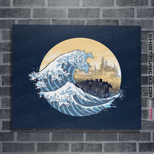 Daily_Deal_Shirts Posters / 4"x6" / Navy The Great Wave of the Ringwraiths
