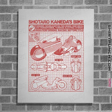 Load image into Gallery viewer, Secret_Shirts Posters / 4&quot;x6&quot; / White Shotaro Kaneda Bike
