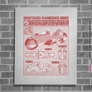 Secret_Shirts Posters / 4"x6" / White Shotaro Kaneda Bike