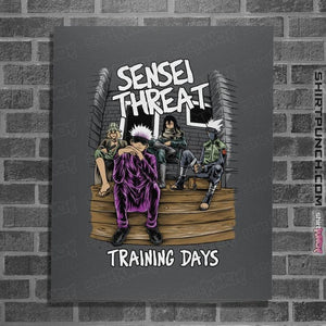 Secret_Shirts Posters / 4"x6" / Charcoal Sensei Threat