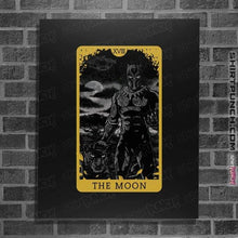 Load image into Gallery viewer, Shirts Posters / 4&quot;x6&quot; / Black Tarot The Moon
