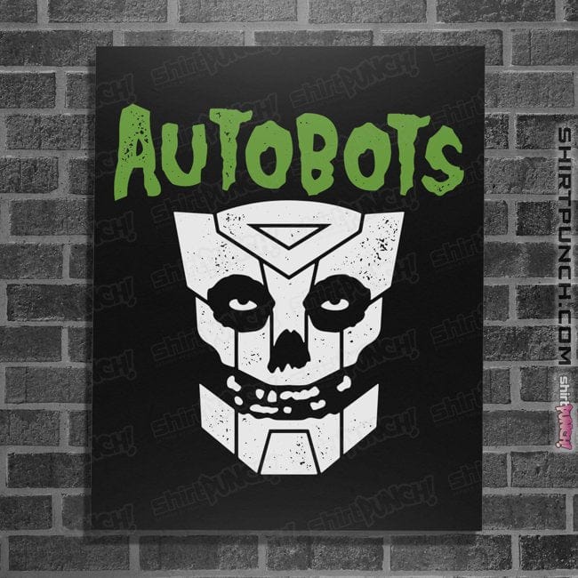 Secret_Shirts Posters / 4"x6" / Black Punk Robot