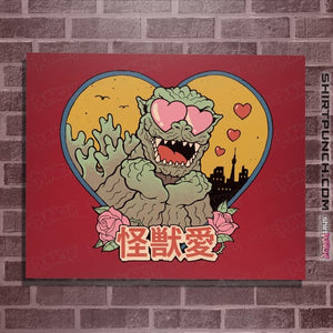Daily_Deal_Shirts Posters / 4"x6" / Red Kaiju Love