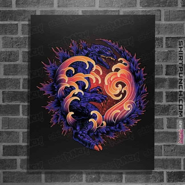 Daily_Deal_Shirts Posters / 4"x6" / Black Wave Of Destruction