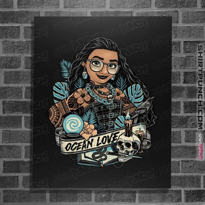 Daily_Deal_Shirts Posters / 4"x6" / Black Rocker Moana