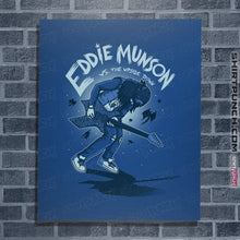 Load image into Gallery viewer, Daily_Deal_Shirts Posters / 4&quot;x6&quot; / Royal Blue Eddie VS The Upside Down
