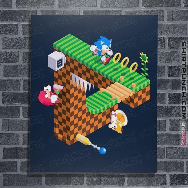 Secret_Shirts Posters / 4"x6" / Navy Sonic Penrose