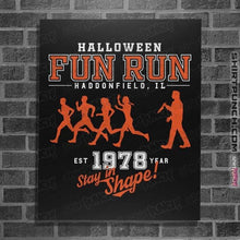 Load image into Gallery viewer, Daily_Deal_Shirts Posters / 4&quot;x6&quot; / Black Halloween Fun Run
