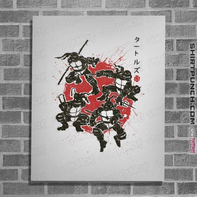 Shirts Posters / 4"x6" / White Mutant Warriors