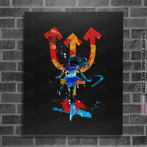 Shirts Posters / 4"x6" / Black Neptune Splash