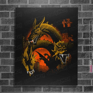 Daily_Deal_Shirts Posters / 4"x6" / Black Monster Zero