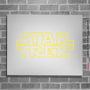 Shirts Posters / 4"x6" / White Star Trek Logo