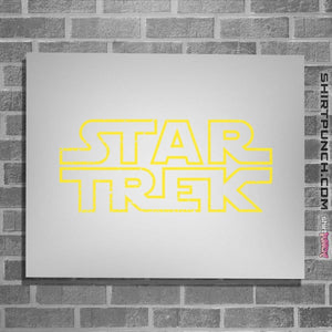 Shirts Posters / 4"x6" / White Star Trek Logo