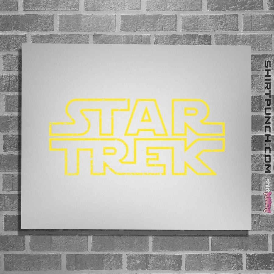 Shirts Posters / 4"x6" / White Star Trek Logo