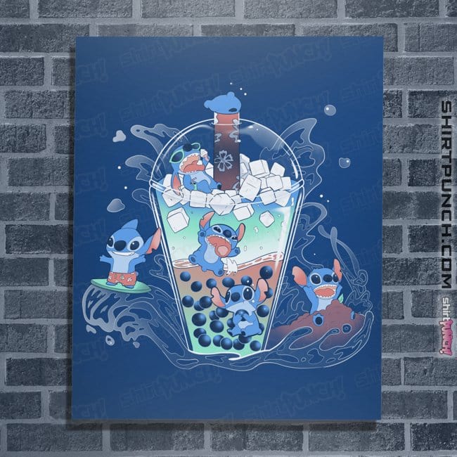 Secret_Shirts Posters / 4"x6" / Royal Blue Boba Stitch