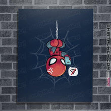 Load image into Gallery viewer, Shirts Posters / 4&quot;x6&quot; / Navy Chibi Spider
