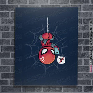 Shirts Posters / 4"x6" / Navy Chibi Spider