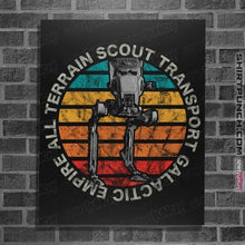 Load image into Gallery viewer, Shirts Posters / 4&quot;x6&quot; / Black Retro AT-ST Sun

