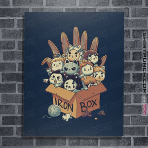 Shirts Posters / 4"x6" / Navy Game Of Boxes