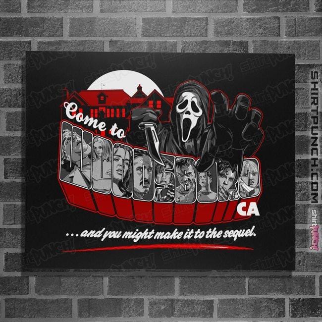 Shirts Posters / 4"x6" / Black Come To Woodsboro