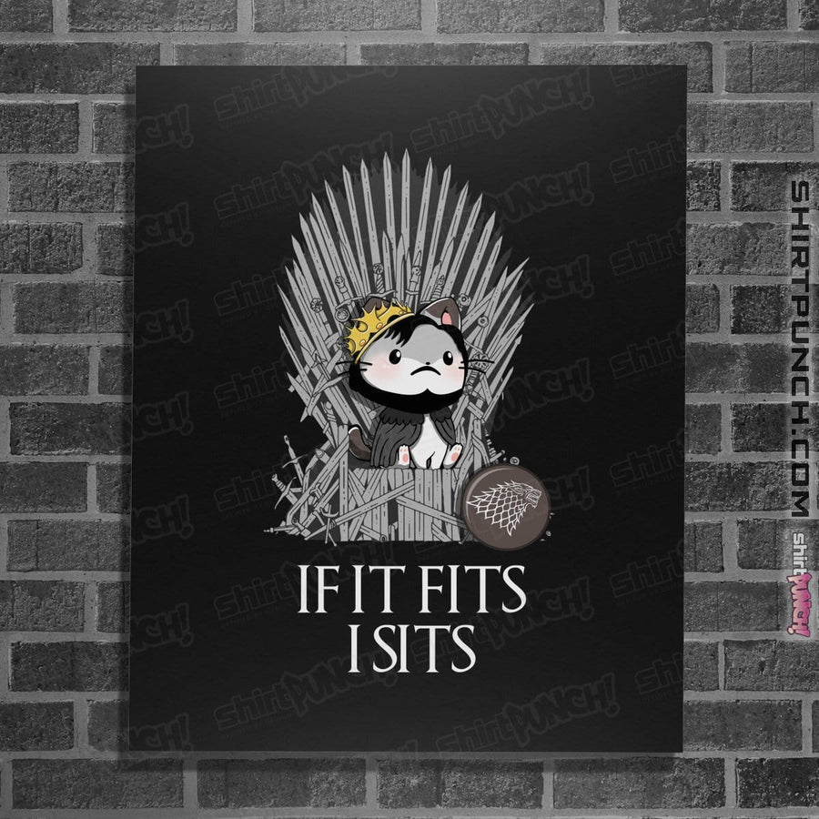 Shirts Posters / 4"x6" / Black Game Of Sits