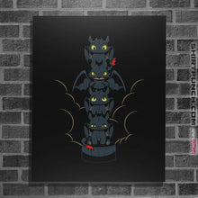 Load image into Gallery viewer, Shirts Posters / 4&quot;x6&quot; / Black Dragon Mood Totem
