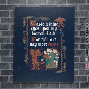 Daily_Deal_Shirts Posters / 4"x6" / Navy Illuminated Fields