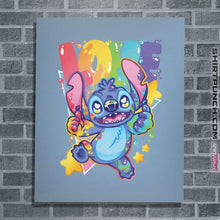 Load image into Gallery viewer, Shirts Posters / 4&quot;x6&quot; / Powder Blue Alien Says Love
