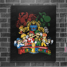 Load image into Gallery viewer, Shirts Posters / 4&quot;x6&quot; / Black Mushroom Rangers

