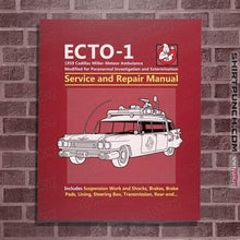Load image into Gallery viewer, Secret_Shirts Posters / 4&quot;x6&quot; / Red Ecto 1 Repair Manual
