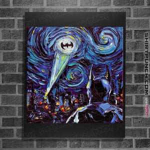 Daily_Deal_Shirts Posters / 4"x6" / Black Van Gogh Never Saved Gotham