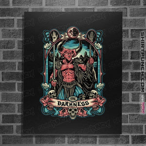 Daily_Deal_Shirts Posters / 4"x6" / Black The Darkness Crest
