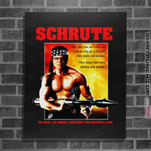 Load image into Gallery viewer, Secret_Shirts Posters / 4&quot;x6&quot; / Black Dwight Rambo
