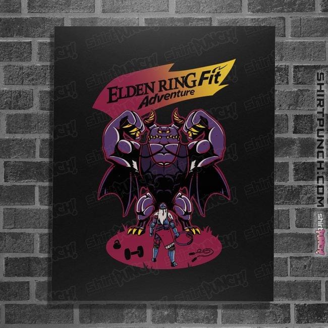 Shirts Posters / 4"x6" / Black Git Gud, Git Stronk!