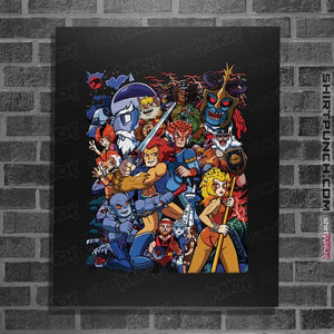 Daily_Deal_Shirts Posters / 4"x6" / Black Thundercats VS Pilgrim