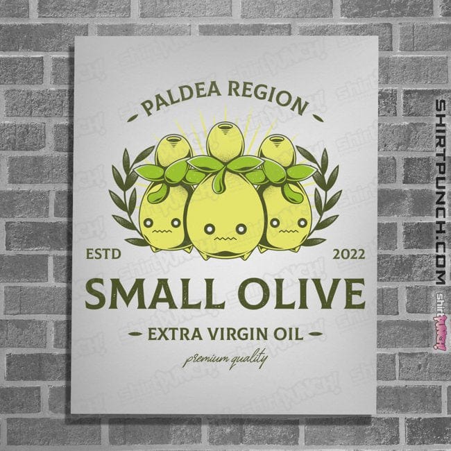 Shirts Posters / 4"x6" / White Small Olive