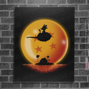 Shirts Posters / 4"x6" / Black Goku on Sunset