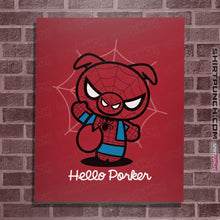Load image into Gallery viewer, Shirts Posters / 4&quot;x6&quot; / Red Hello Porker
