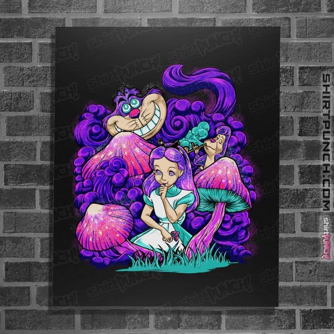 Daily_Deal_Shirts Posters / 4"x6" / Black Oh Alice