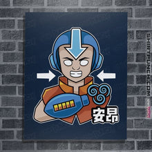 Load image into Gallery viewer, Shirts Posters / 4&quot;x6&quot; / Navy Aang Man
