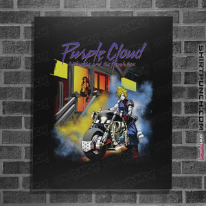 Shirts Posters / 4"x6" / Black Purple Cloud