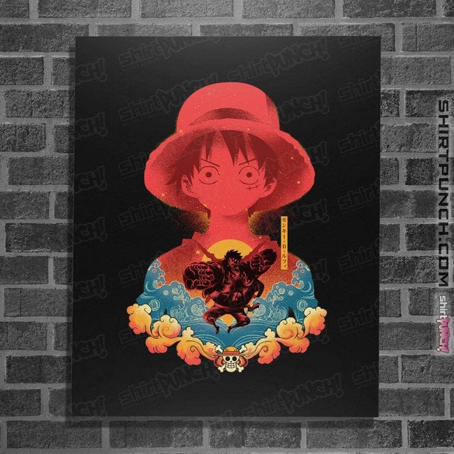 Shirts Posters / 4"x6" / Black Luffy Shadow